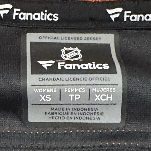 Fanatics Black and Orange Anaheim Ducks Jersey - Picture 3 of 5